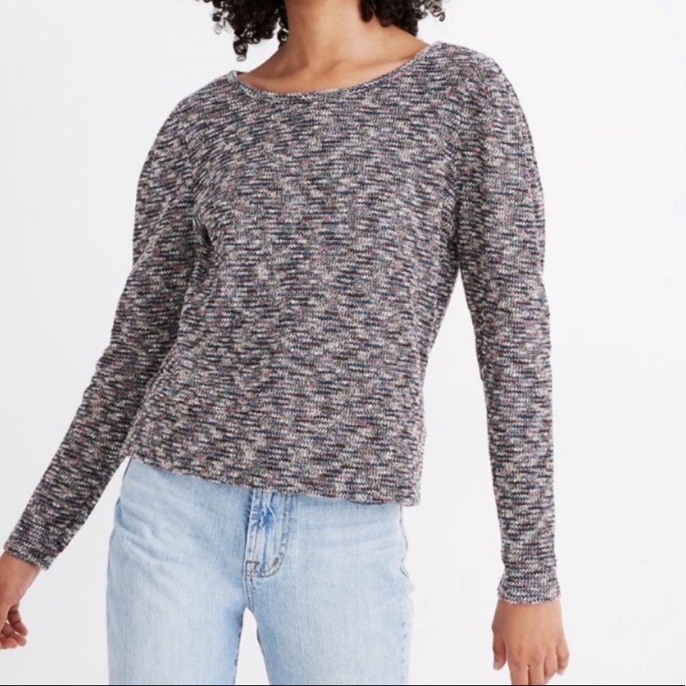 Madewell Marled Crop Sweater
